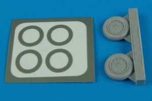 Aires 1:72 7243 F-8 Crusader wheels & paint masks