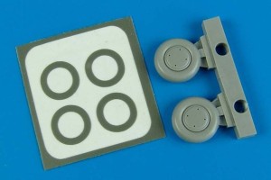 Aires 1:72 7277 P-40B wheels & paint mask for Airfix