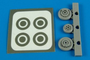 Aires 1:72 7291 F9F Panther wheels & paint masks for HB