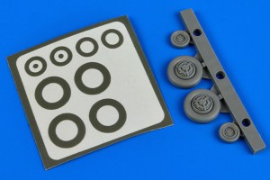 Aires 1:72 7304 F-100 Super Sabre wheels & paint masks