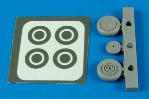 Aires 1:72 7287 P-39 Aircobra wheels&paint masks f.ACAD.