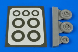Aires 1:72 7319 Sea Vixen wheels & paint masks