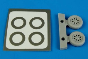 Aires 1:72 7299 F6F Hellcat wheels (type A) & paint mask