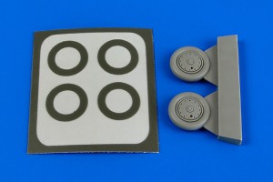 Aires 1:72 7333 I-153 wheels&paint masks f.ICM