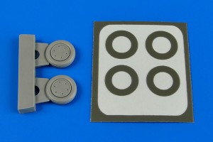 Aires 1:72 7334 F4F Wildcat wheel&paint masks f.Hasegawa