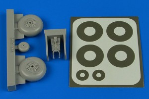 Aires 1:72 7364 Wellington wheels & Paint masks (early) for Airfix