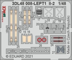 Eduard Accessories 1:48 3DL48008 Il-2 SPACE 1/48 for ZVEZDA
