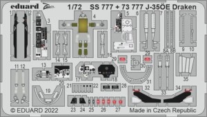 Eduard Accessories 1:72 SS777 J-35ÖE Draken