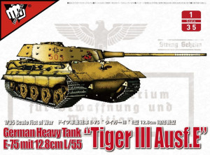 Modelcollect 1:35 UA35016 German heavy tank WWII E-75 mit 12.8cm L/55 tiger III Ausf.E