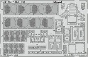 Eduard Accessories 1:48 491294 P-38J