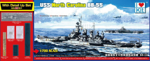 I LOVE KIT 1:700 65704 Top Grade North Carolina BB-55