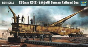 Trumpeter 1:35 207 Eisenbahngeschütz Leopold 280mm K5 (E)