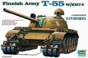 Trumpeter 1:35 341 Finnischer Panzer T-55 mit Minenräumer