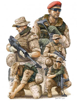 Trumpeter 1:35 421 Modern German ISAF Soldiers in Afghanist
