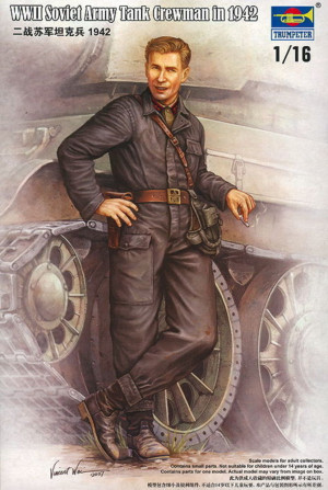 Trumpeter 1:16 701 WWII Soviet Army Tank Crewman 1942