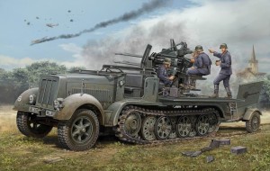 Trumpeter 1:35 1523 2 cm Flakvierling 38 Selbstfahrlafette (Sd.Kfz.7/1 early version)