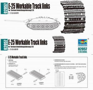 Trumpeter 1:35 2057 E-25 Workable Tracks links