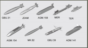 Trumpeter 1:32 3305 US aircraft weapons - Guided Bombs