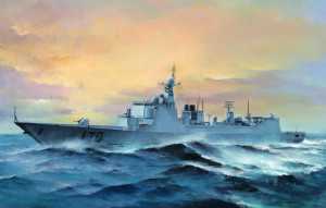 Trumpeter 1:350 4530 PLA Navy Type 052C DDG-170 LanZhou