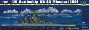Trumpeter 1:700 5705 Schlachtschiff USS Missouri BB-63 1991