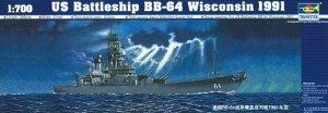 Trumpeter 1:700 5706 Schlachtschiff USS Wisconsin BB-64 1991