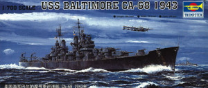 Trumpeter 1:700 5724 USS Baltimore CA-68 1943