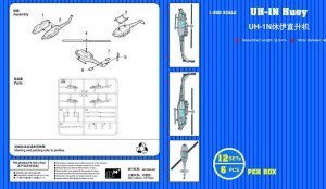 # Trumpeter 1:350 6268 UH-1N Huey (12 aircraft) - NEU