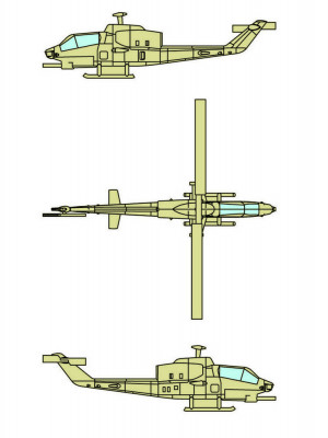 Trumpeter 1:350 6255 AH-1W SuperCobra (12 aircraft)