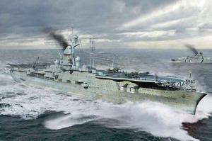 Trumpeter 1:700 6710 German Navy Aircraft Carrier DKM Peter Strasser