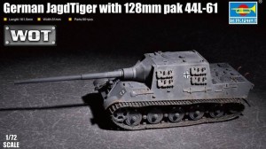 Trumpeter 1:72 7165 German JagdTiger with 128mm pal 44L-61