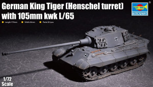 Trumpeter 1:72 7160 German King Tiger(Henschel turret) with 105mm kWh L/65
