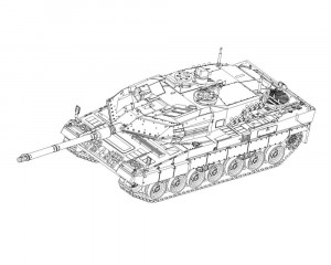 Trumpeter 1:72 07191 German Leopard2A6 MBT - NEU