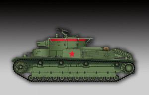 Trumpeter 1:72 7150 Soviet T-28 Medium Tank (Welded)