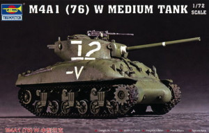 Trumpeter 1:72 7222 M4A1 (76) W Tank
