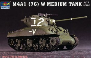 Trumpeter 1:72 7222 M4A1 (76) W Tank