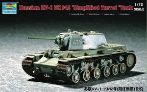 Trumpeter 1:72 7234 Russian KV-1 (Model 1942)
