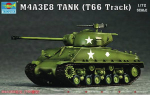 Trumpeter 1:72 7225 M4A3E8 Tank (T66 Track)