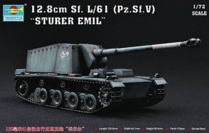 Trumpeter 1:72 7210 Sturer Emil 12,8 cm Sf. L/61 Pz.Sf.V