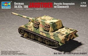 Trumpeter 1:72 7294 German Sd.Kfz 186 Jgdtiger wZimmerit Porsche gear