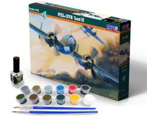 Mistercraft 1:72 SD-08 PZL P-37B Los II SUPER SET