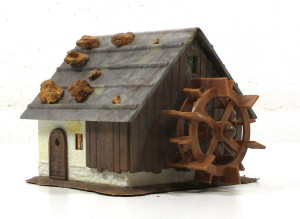 Fertigmodell N Faller kleines Haus/Wassermühle ohne Antrieb (1040g)