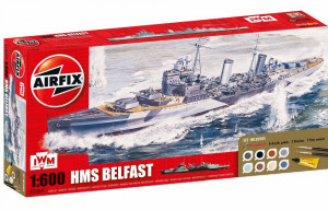Airfix 1:600 A50069 HMS Belfast Gift Set - NEU
