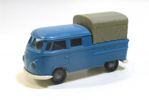 Brekina H0 1/87 VW T1b Transporter Doka blau-grau  o.OVP 
