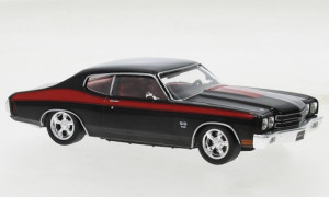 IXO 1:43 IXOCLC477N.22 Chevrolet Chevelle SS schwarz, rot, 1970,  -NEU