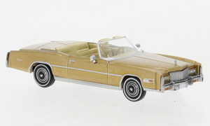 Brekina H0 1/87 19752 Cadillac Eldorado Convertible metallic beige, 1976,  - NEU