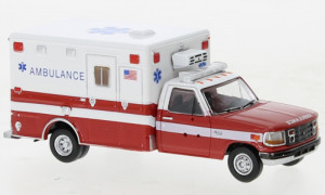 PCX   H0 1/87 PCX870362 Ford F-350 Horton Ambulance weiss, rot, 1997,  - NEU