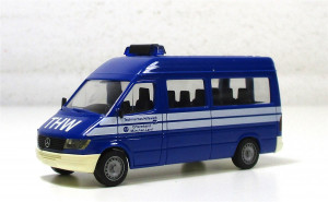 Modellauto H0 LKW Herpa MB Sprinter Bus Einsatzfahrzeug THW 