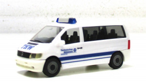 Modellauto H0 LKW Herpa MB Vito Bus Einsatzfahrzeug THW 