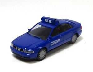 Modellauto H0 PKW Herpa Audi A4 Einsatzfahrzeug THW 