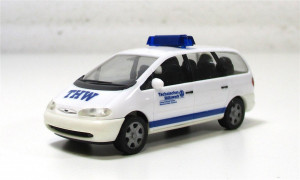 Modellauto H0 PKW Herpa Ford Galaxy Einsatzfahrzeug THW 